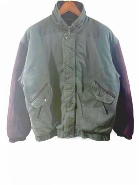 Vintage North Bay World-Travel Fleece-Lined Bomber Jacket Size Men’s Medium